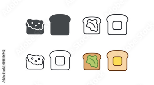 healthy vs unhealthy food avocado toast and buttered white toast