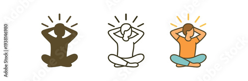 slow living lifestyle morning stretch pose with sunlight lines