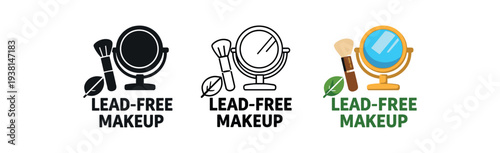 zero contain lead free makeup icon with mirror