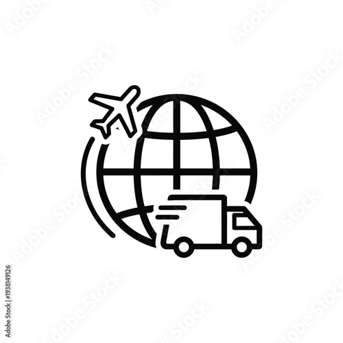 Global Logistics and Transportation Network with Air and Land Vehicles