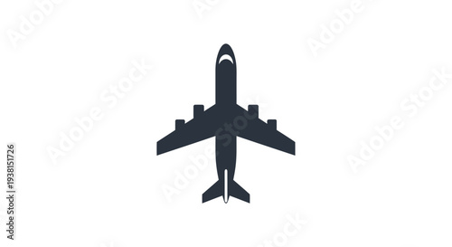 Airplane flying in the sky.