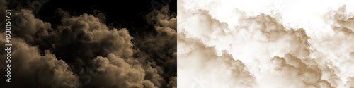 Obraz na plátně Dirt, natural, smoke, overlay, sand PNG with transparent background