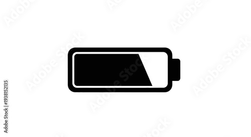 Battery icon with partial charge.