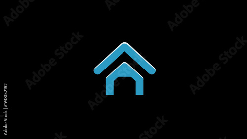 Connected Home Automation Icon - Simple Modern Design