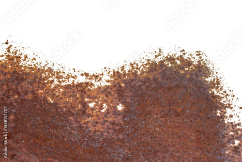 Bild auf Leinwand Rust Particles Overlay Isolated on Transparent Background Grunge Corrosion Textu