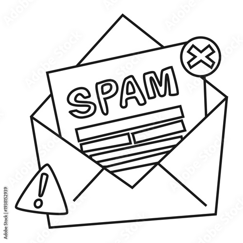 Spam Inbox illustration
