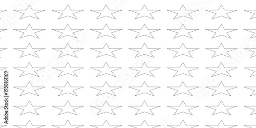 Print   Seamless Star Tile Pattern, Geometric Star Shape Repeating Background, Modern Decorative Vector Design on White