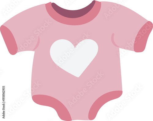 pink t shirt with heart