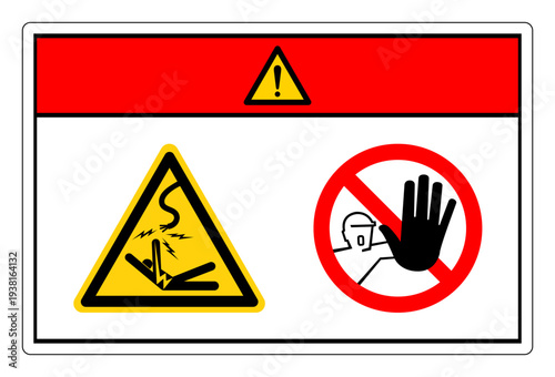 Danger Electrical Hazard Stay Away Symbol Sign ,Vector Illustration, Isolate On White Background Label. EPS10