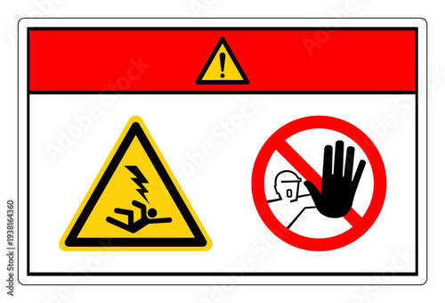 Danger Electrical Hazard Stay Away Symbol Sign ,Vector Illustration, Isolate On White Background Label. EPS10