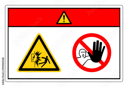 Danger Electrical Hazard Stay Away Symbol Sign ,Vector Illustration, Isolate On White Background Label. EPS10