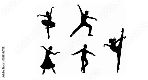 ballet dancer silhouettes