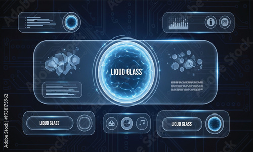 Digital video camera and recorder icon with lens and control buttons on a stereo style interface panel for music audio player and technology design