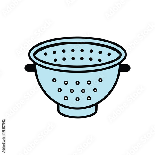 Colander vector design on a white background.