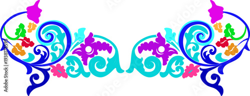 Floral pattern. wood carving pattern