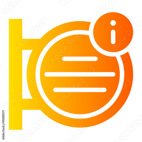 info gradient icon