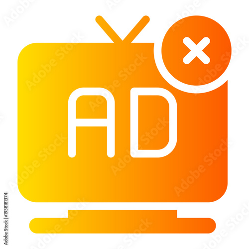 delete gradient icon