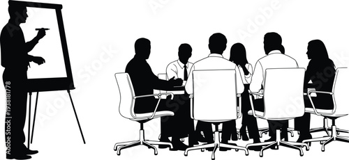 Silhouettes of a woman in a wheelchair with two friends or caregivers standing together on white background for disability accessibility and inclusion concepts