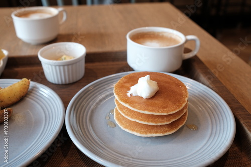Pancakes and coffee