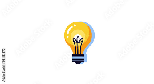 Glowing light bulb icon representing creative ideas