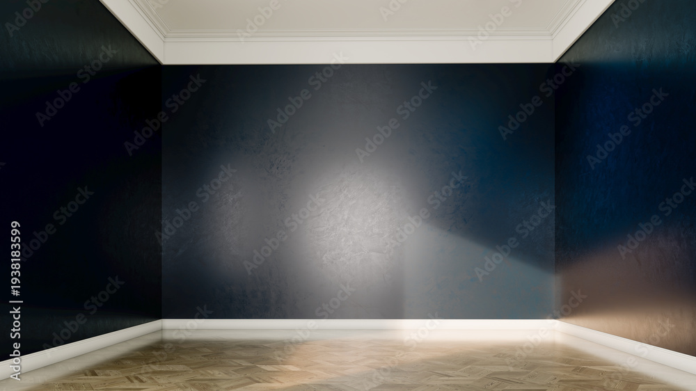 Naklejka premium Large luxury modern bright interiors Living room mockup illustration 3D rendering Generated Color Image