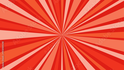 Retro red radial line background material