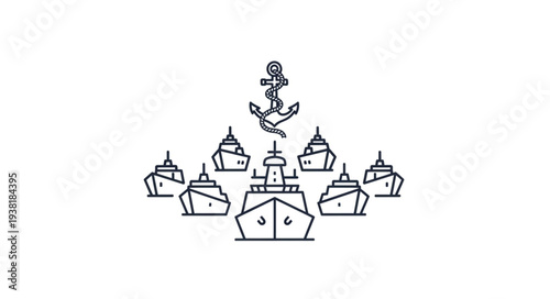 Orthodox Church Cross Icon Illustration.