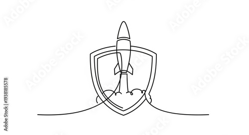 Rocket Ship Shield Protection Safety.