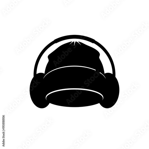 Stylish Winter Hat with Ear Flaps - A Silhouette Design.