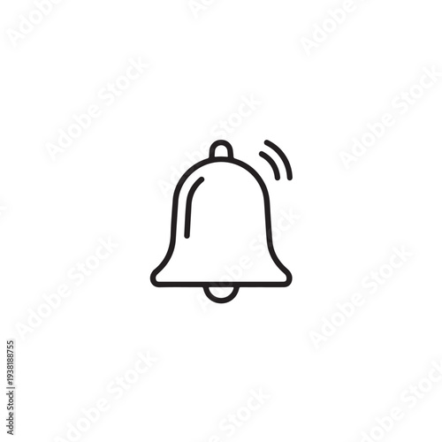 Notification Bell Icon Alert Symbol App Notification Outline Vector