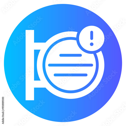 warning gradient icon