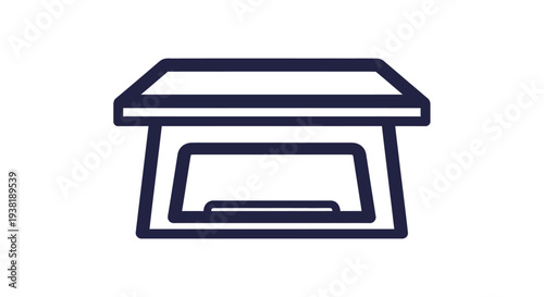 Simple line drawing of mailbox.