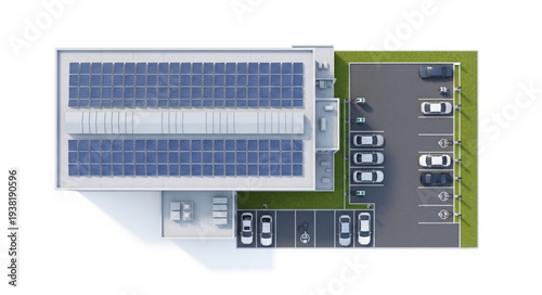 Close up of a solar powered circuit board with blue photovoltaic cells.