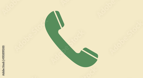 Green phone handset for instant communication and connection