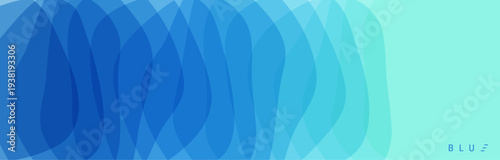 Abstract wavy background. Pattern with translucent overlapping layers. Dynamic effect. Gradient colour. Modern screen design for mobile app and web. Vector for brochure, banner, flyer or presentation.