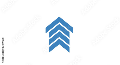 Arrow design graphic illustration of upward direction for business and finance concept