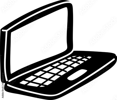 Laptop Icon - Computer Device Filled Symbol