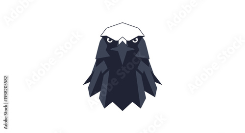Black Bird Silhouette Graphic Illustration Design.
