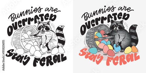 Happy Easter! Cute hand drawn doodle lettering quote about egg hunt. Lettering for t-shirt design, mug print, bag print, clothes fashion. 100% hand drawn vector image.