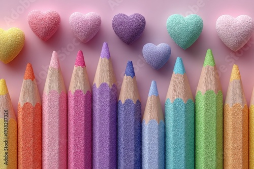 Wallpaper Mural colorful education concept with love and creativity. Generative AI Torontodigital.ca