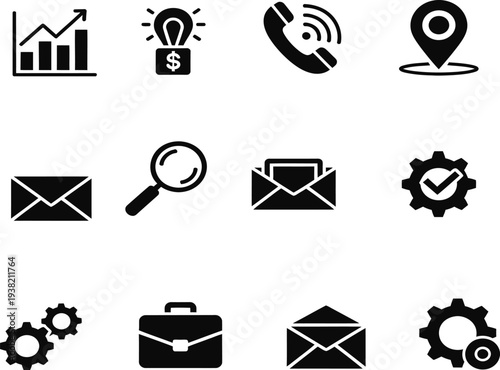 Business and communication icons