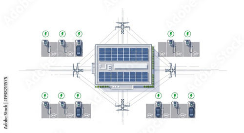 Central Solar Panel System with Connected Devices.