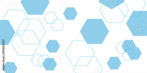 Abstract.modern blue hexagon banner background. Eps10 vector