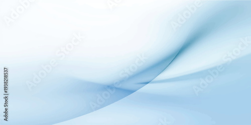 A smooth blue wave design features flowing curves and a soft gradient texture to create a futuristic abstract background with motion and light