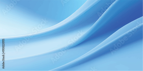 Smooth flowing blue abstract wave background with soft wavy lines and a curved light motion design for a professional business wallpaper template