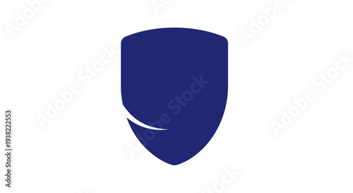 Blue shield logo symbol icon.