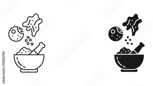 Mortar Pestle Ingredient Preparation Research