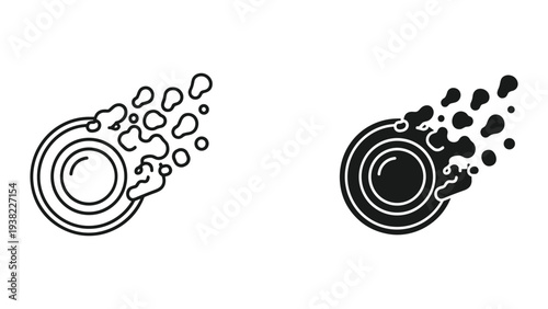 Disc Splash Motion Icon Commercial Use