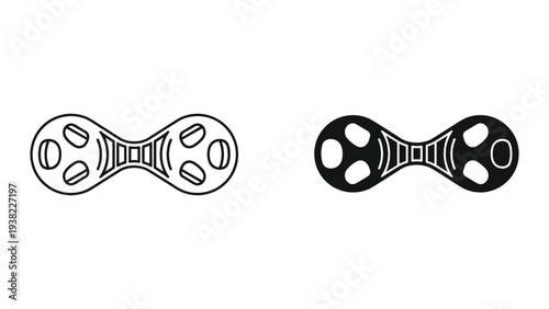 Hoverboard Technology Abstract Symbol