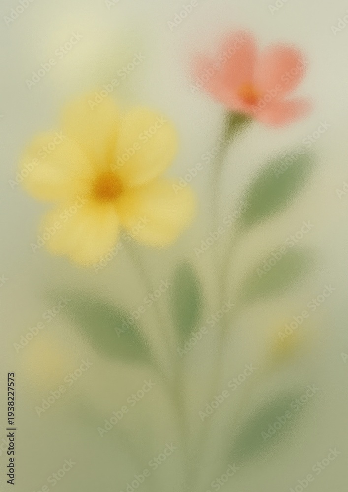 Fototapeta premium Blurred floral abstract art